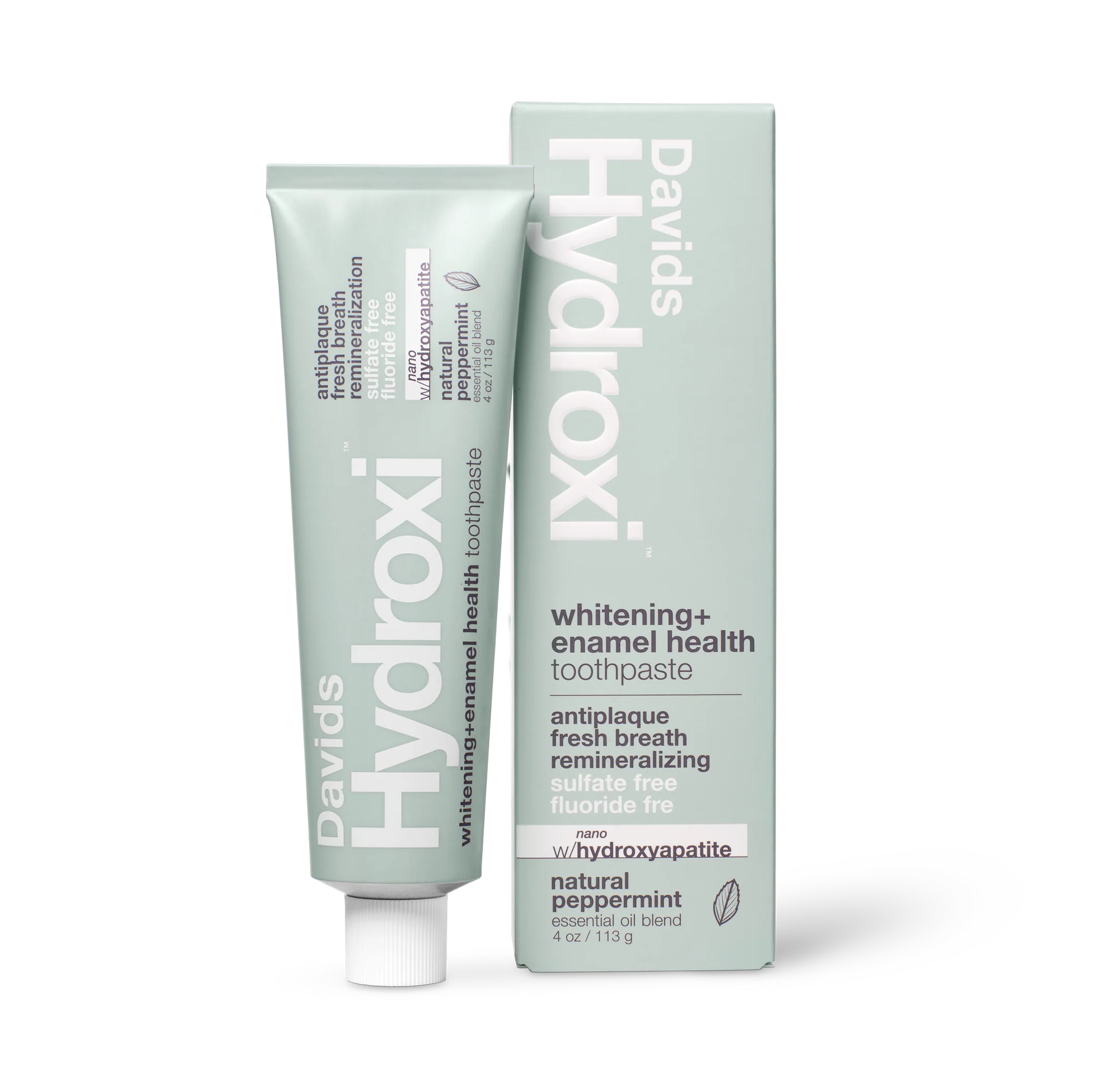 DAVIDS Hydroxi Whitening Enamle Health Toothpaste With Natural Peppermint 113g ديفدز معجون اسنان مقوية للمينا 