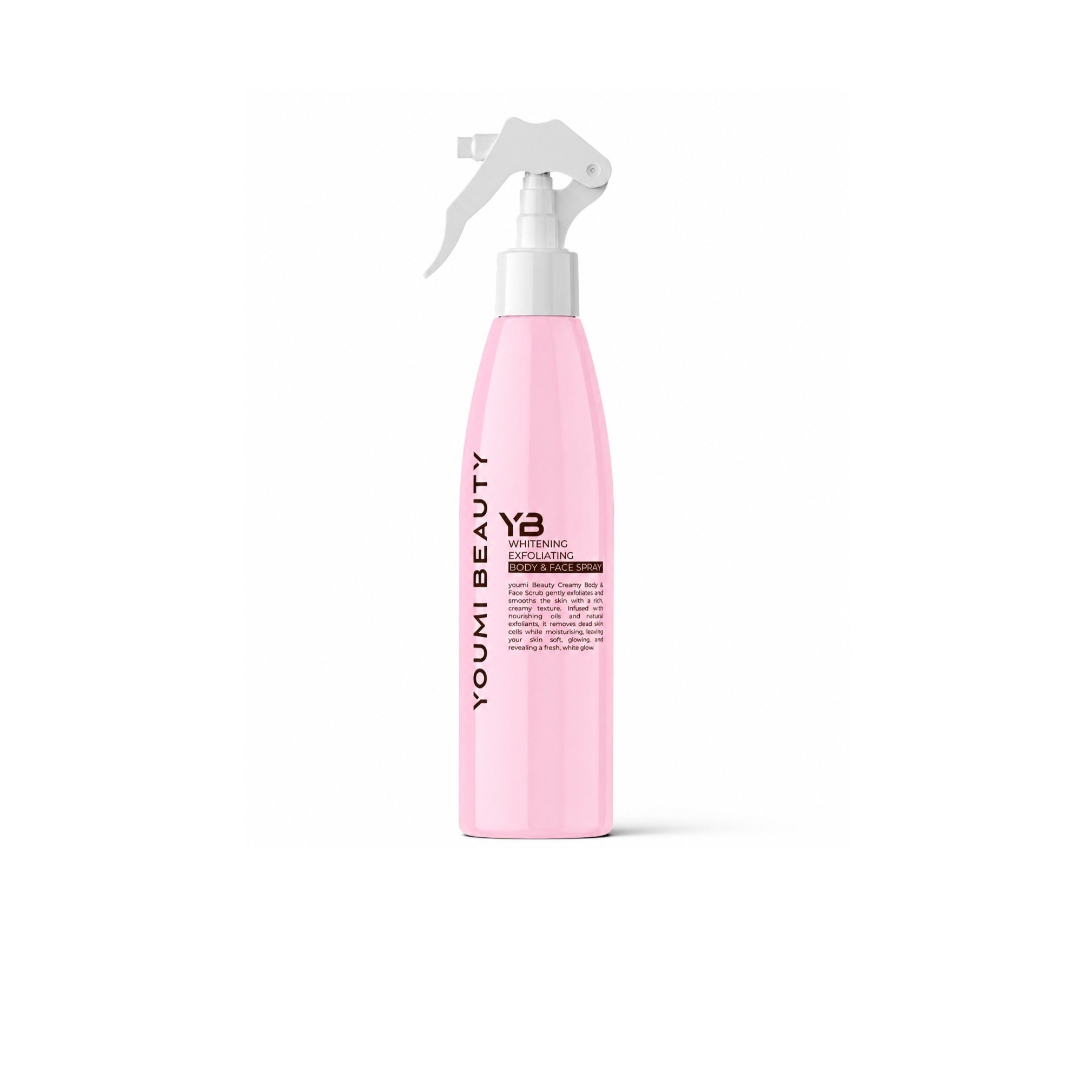 YOUMI BEAUTY Whitening Exfoliating Body & Face Spray يومي بيوتي رذاذ مقشر يجدد البشرة و يمنحها نعومة