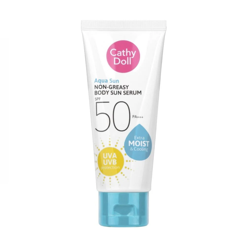 CATHY DOLL AQUA SUN NON GREASY BODY SUN SERUM SPF50 PA+++ كاثي دول واقي شمس للجسم