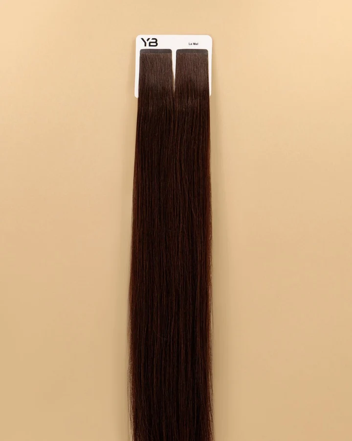 YOUMI BEAUTY La Mel – Tape-In Hair Extension -  New يومي بيوتي اكستينشن للشعر  بدرجة البني الكراميلي