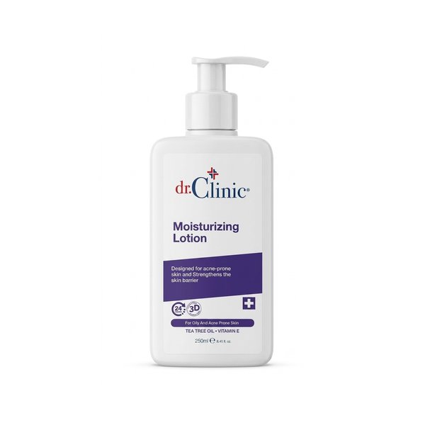 DR.CLINIC Moisturizing Lotion For Acne-Prone Skin 250ml  دكتور كلينيك لوشن مرطب للبشرة المعرضة لحب الشباب