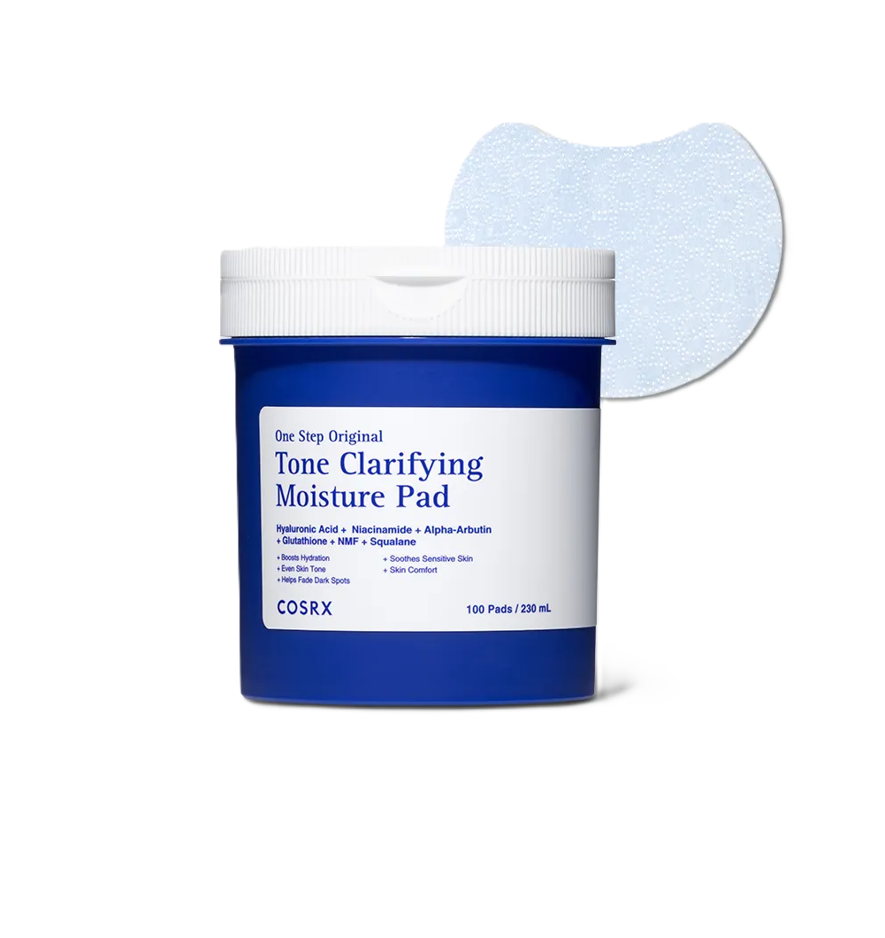 COSRX Tone Clarifying Moisture Pad 100-Pad 230ml كوسركس بادات لترطيب و تفتيح البشرة