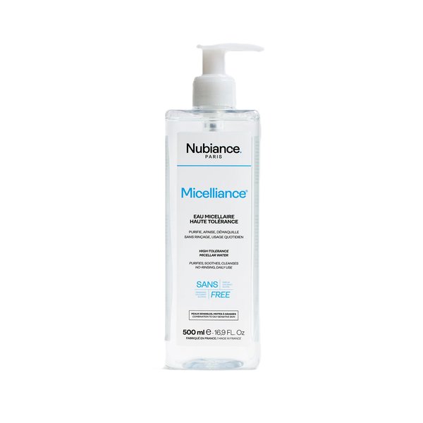 NUBIANCE Micelliance High-Tolerance Micellar Water 500ml نوبيانس مزيل مكياج يزيل الشوائب و ينظف البشرة بعمق 