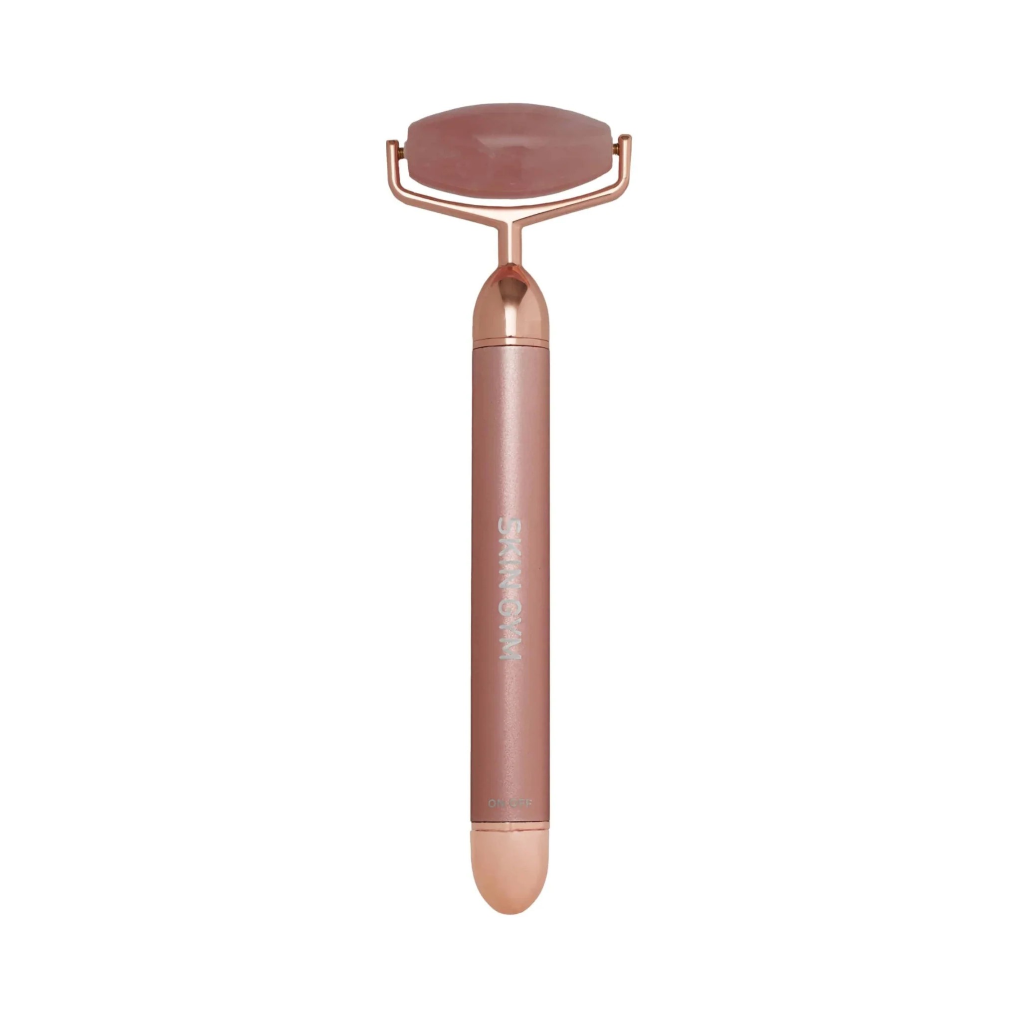SKIN GYM Rose Quartz Lift & Contour Beauty Roller سكن جيم اداة مساج تعزز امتصاص المستحضرات