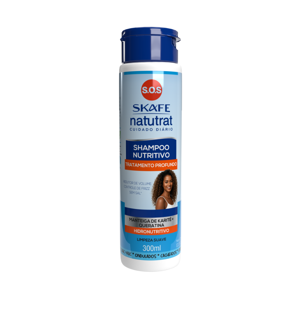 SKAFE KERAFORM Natutrat Shampoo Nutritivo Tratamento Profundo 300ml سكاف كيرافورم شامبو ينظف ويرمم ويحمي الشعر المجعد