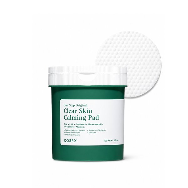COSRX Cleaver Skin Calming Pad 100-Pads 280ml كوسركس بادات تنظيف البشرة لتهدئة الاحمرار و تخفيف مظهر المسام