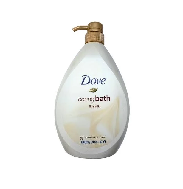 DOVE Caring Bath Body Wash Fine Silk 1000ml دوف غسول جسم ينظف ويرطب البشرة
