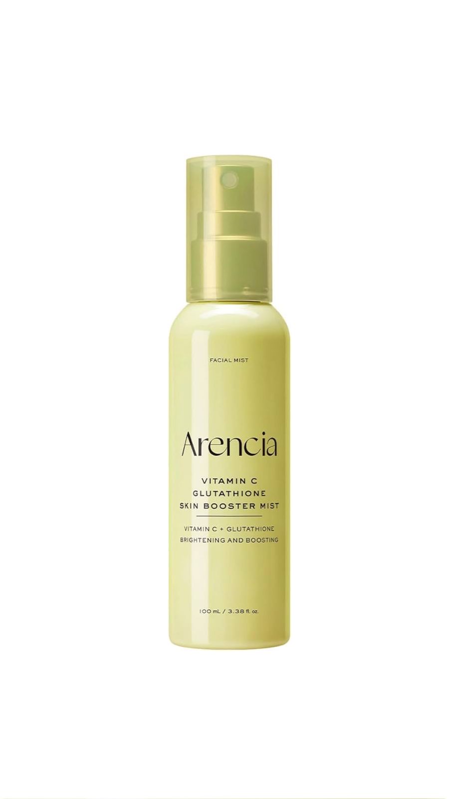 ARENCIA VITAMIN C & GLUTATHIONE SKIN BOOSTER MIST FOR ALL SKIN TYPES 100ML أرينسيا رذاذ ڤيتامين C لترطيب وتفتيح لون البشرة