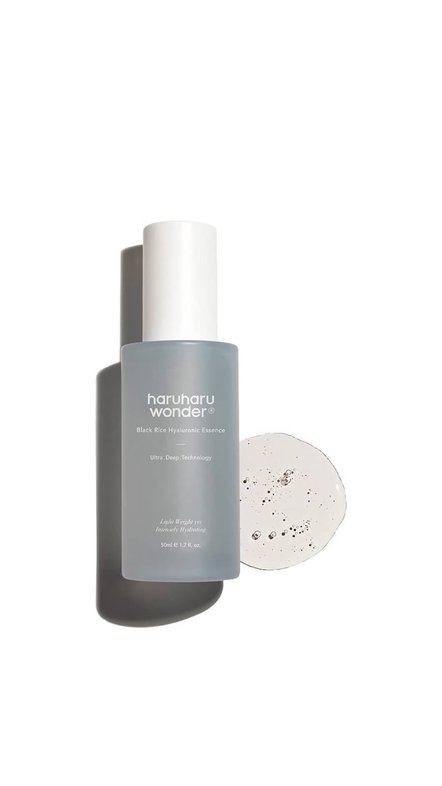HARUHARU WONDER BLACK RICE HYALURONIC ESSENCE 50ML هارو هارو وندر خلاصة الارز الاسود وحمض الهيالورونيك للعناية بالبشرة