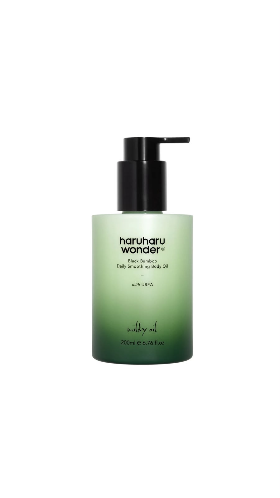 HARUHARU WONDER BLACK BAMBOO DAILY SMOOTHING BODY OIL 200ML هارو هارو وندر زيت منعم للجسم بالخيزران الأسود