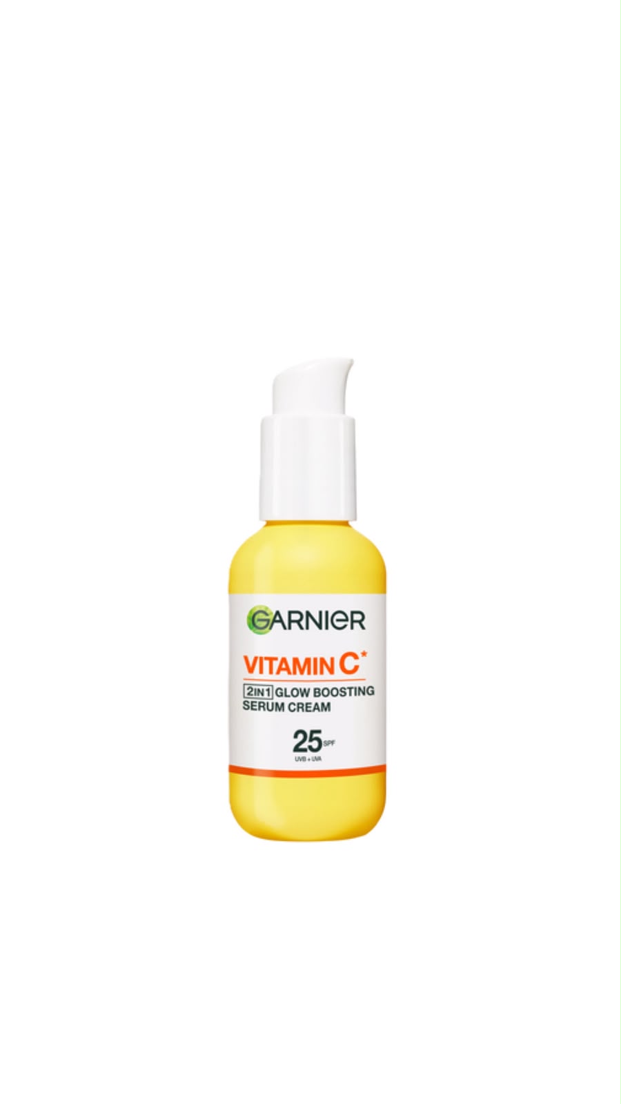GARNIER VITAMIN C 2-IN-1 GLOW BOOSTING SERUM CREAM SPF25 غارنييه كريم سيروم 2 في 1 بفيتامين C لتعزيز أشراقة البشرة