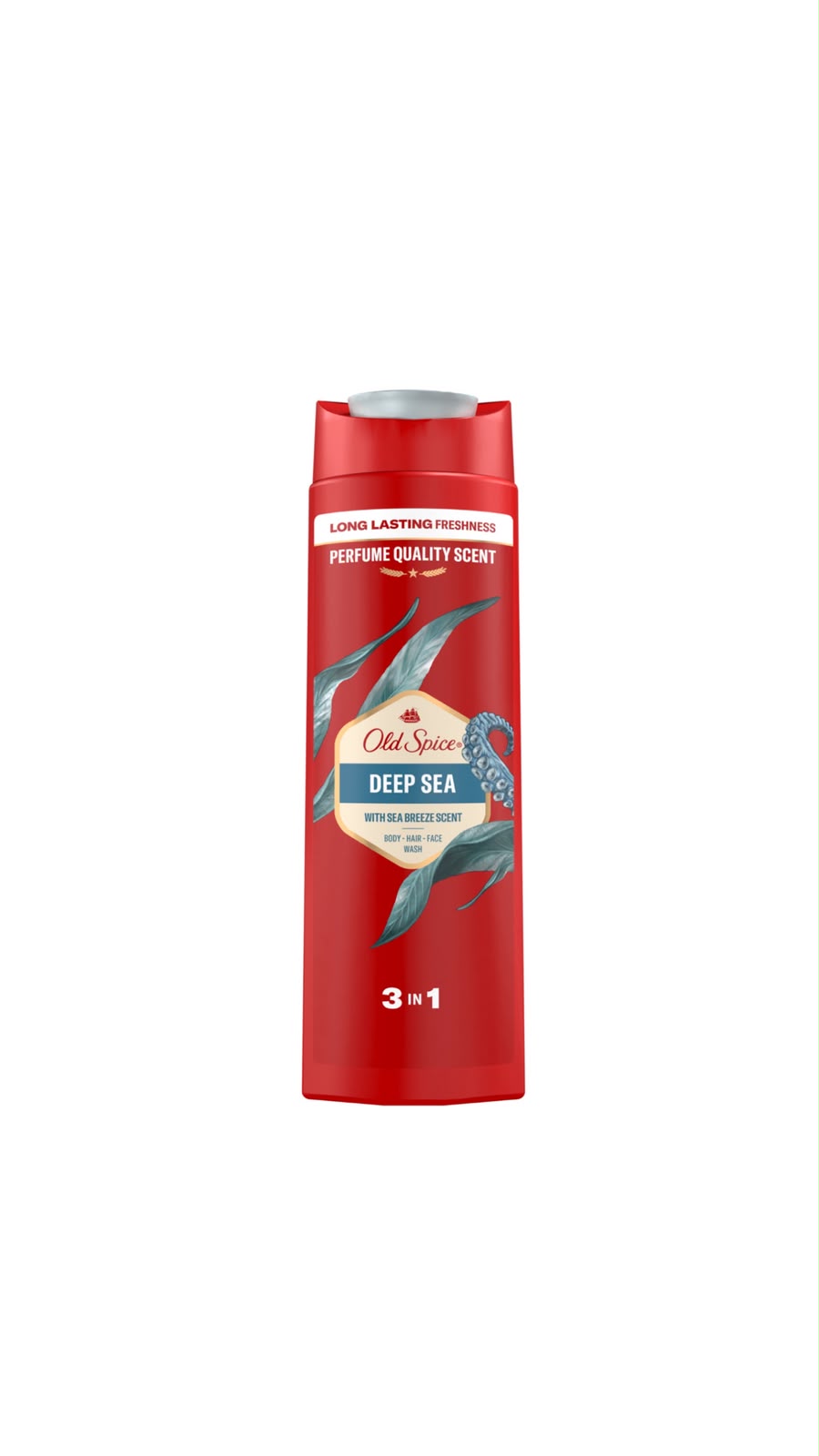 OLD SPICE SHOWER GEL DEEP SEA 400ML أولد سبايس جل أستحمام للرجال 3 في 1 برائحة نسيم البحر