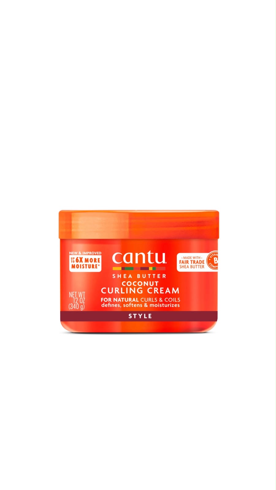 CANTU SHEA BUTTER COCONUT CURLING CREAM 340g كانتو كريم لتجعيد الشعر بزبدة الشيا وجوز الهند