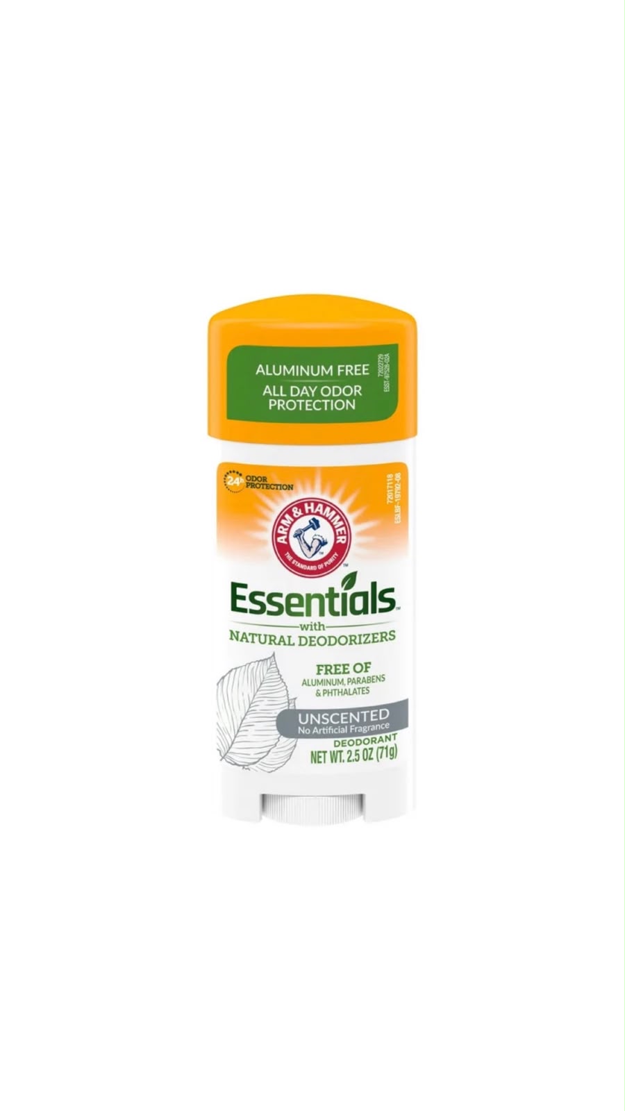 ARM & HAMMER ESSENTIALS UNSCENTED DEODORANT 71g آرم أند هامر مزيل تعرق ستك