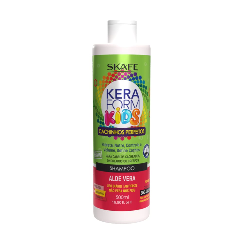 SKAFE KERAFORM KIDS Cachinhos Perfeitos Aloe Vera Shampoo 500ml سكاف كيرافورم شامبو للاطفال يرطب الشعر و يحدد تجاعيده
