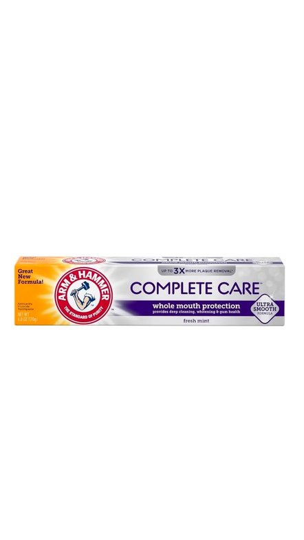 ARM & HAMMER COMPLETE CARE TOOTHPASTE 170G آرم أند هامر معجون أسنان للعناية الكاملة بالفم