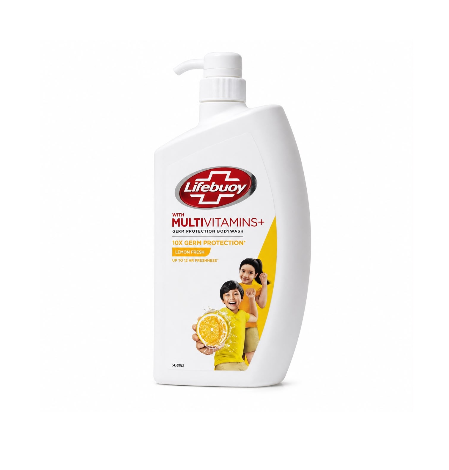 LIFEBUOY With MultiVitamins+ Germ Protection Body Wash - Lemon Fresh 1000ml لايف بوي غسول جسم بالليمون برغوة غنية ورائحة حيوية