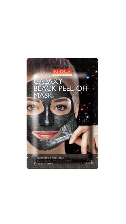 PUREDERM GALAXY PEEL-OFF MASK BLACK 10g بيورديرم ماسك التقشير الاسود للعناية بالبشرة