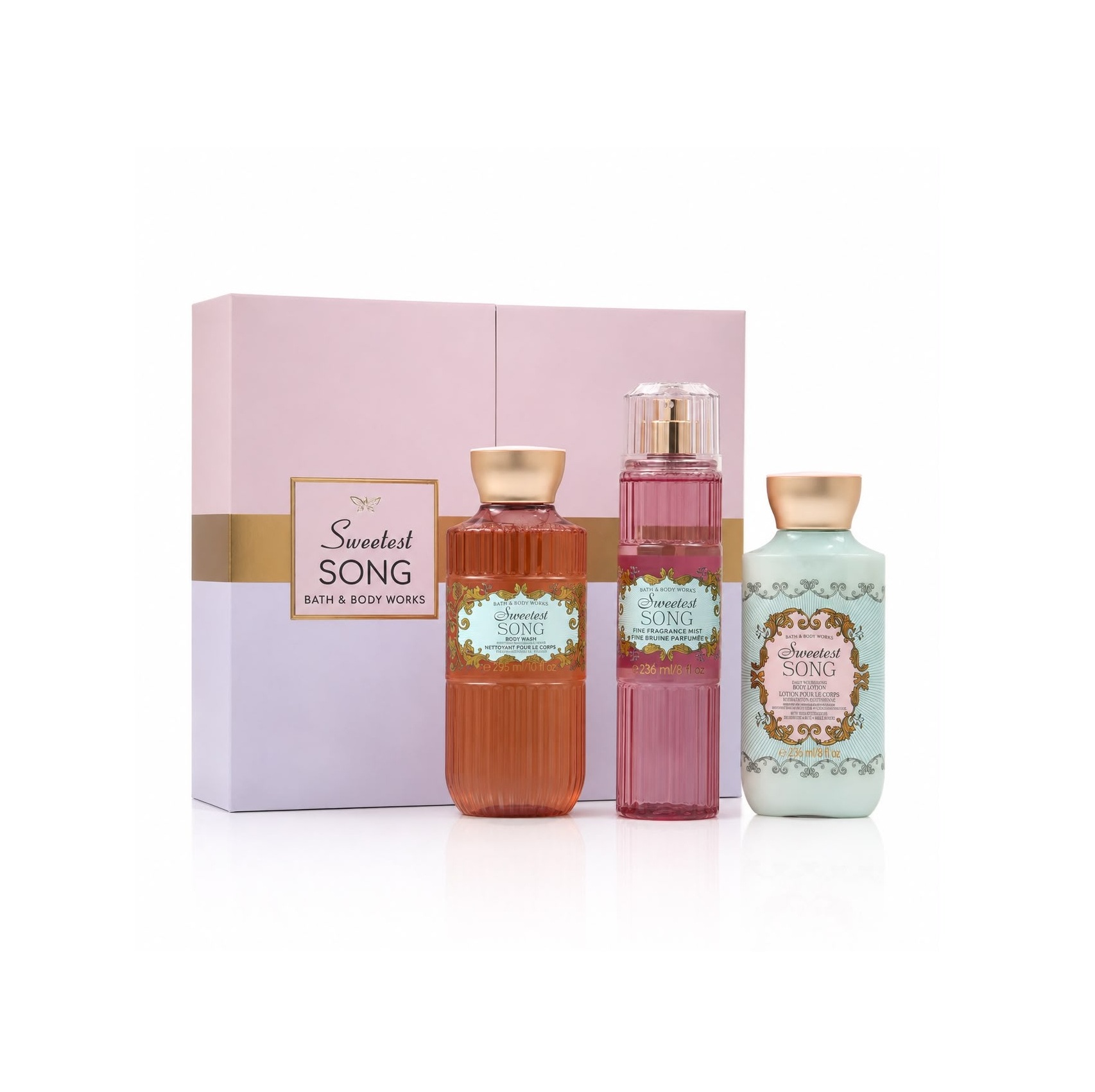 BATH & BODY WORKS Sweetest Song Body Care Gift Set (3-piece) باث اند بودي وركس مجموعة العناية بالجسم