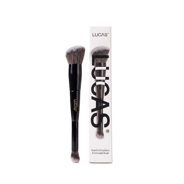 LUCAS BY BARAA Dual-End Foundation & Concealer Brush  لوكاس باي براء فرشاة مزدوجة لتوزيع الكونسيلر وكريم الأساس 