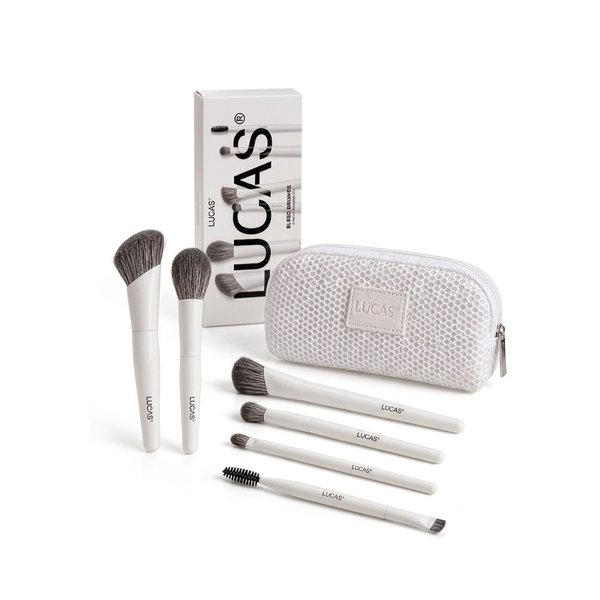 LUCAS BY BARAA Blend Brushes 6-Piece Makeup Brush Set  لوكاس باي براء مجموعة فرش مكياج متكاملة 