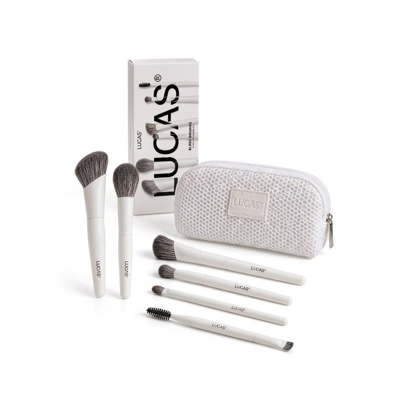 LUCAS BY BARAA Blend Brushes 6-Piece Makeup Brush Set لوكاس باي براء مجموعة فرش مكياج متكاملة