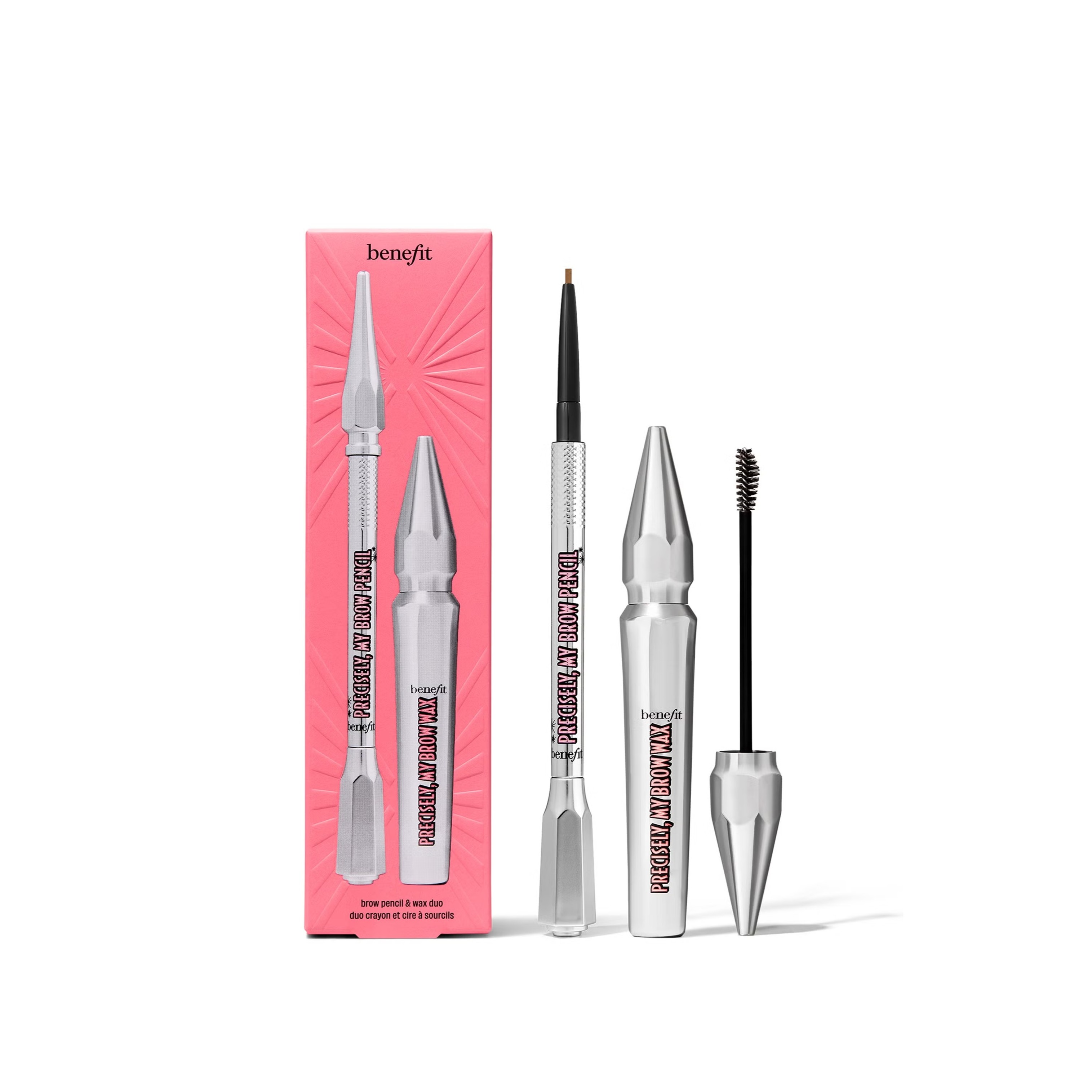 BENEFIT Precisely My Brow Pack Brow Pencil and Wax Duo Set - 3.5 WARM DEEP BROWN بينفت مجموعة مكياج للحواجب