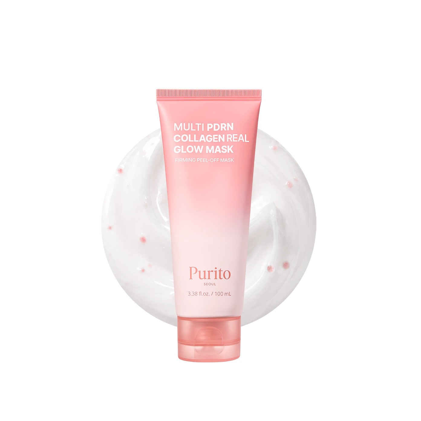 PURITO MULTI PDRN COLLAGEN REAL GLOW MASK 100ml بوريتو ماسك الكولاجين يقشر البشرة ويمنحها اشراقة