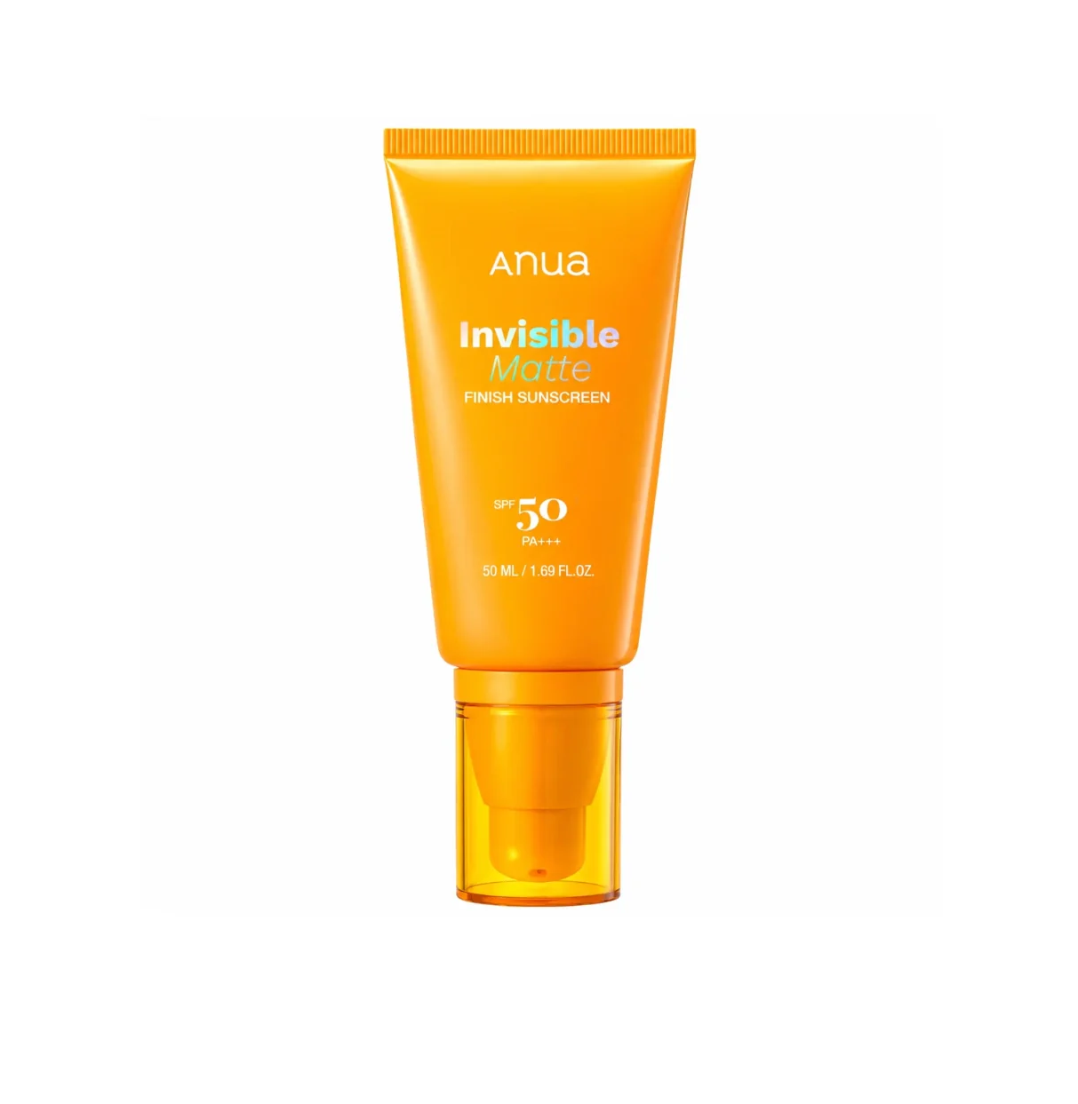 ANUA Invisible Matte Finish Sunscreen Spf50 pa+++ 50ml انوا واقي اشعة من الشمس بعامل حماية و لمسة نهائية ناعمة للمكياج