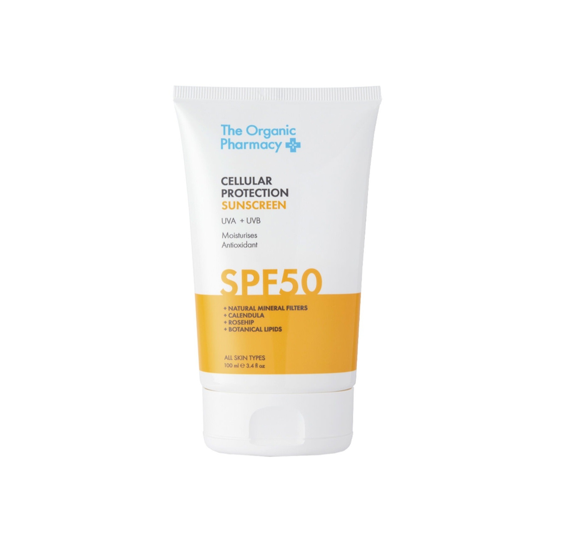 THE ORGANIC PHARMACY Cellular Protection Sunscreen spf 50 100ml ذا اوركانك فارماسي واقي شمس بعامل حماية عالي