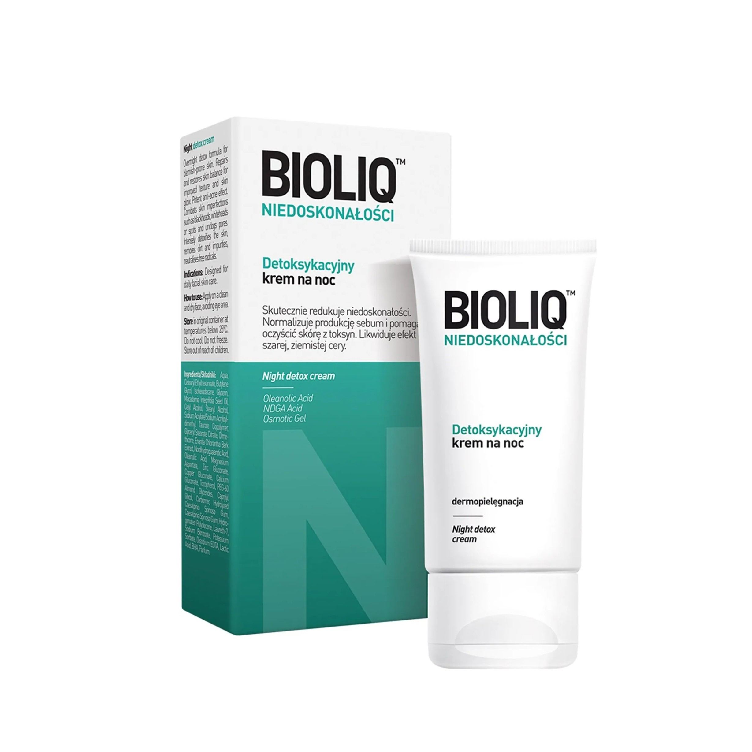 BIOLIQ Night Detox Cream 30 ml  بايوليك كريم ليلي ينقي البشرة وينظم إفراز الدهون