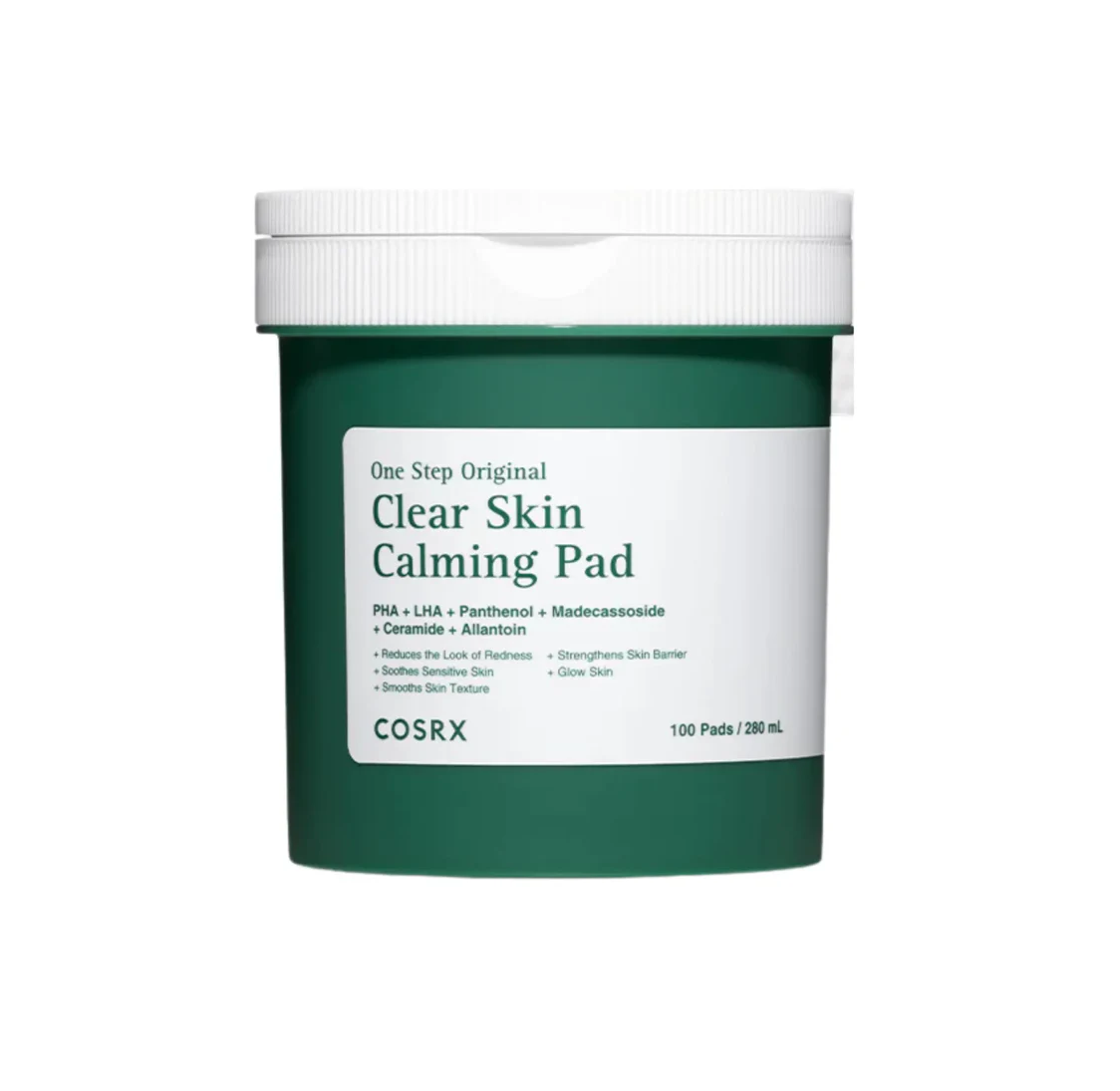 COSRX Cleaver Skin Calming Pad 100-Pads 280ml كوسركس بادات تنظيف البشرة لتهدئة الاحمرار و تقشير المسام 
