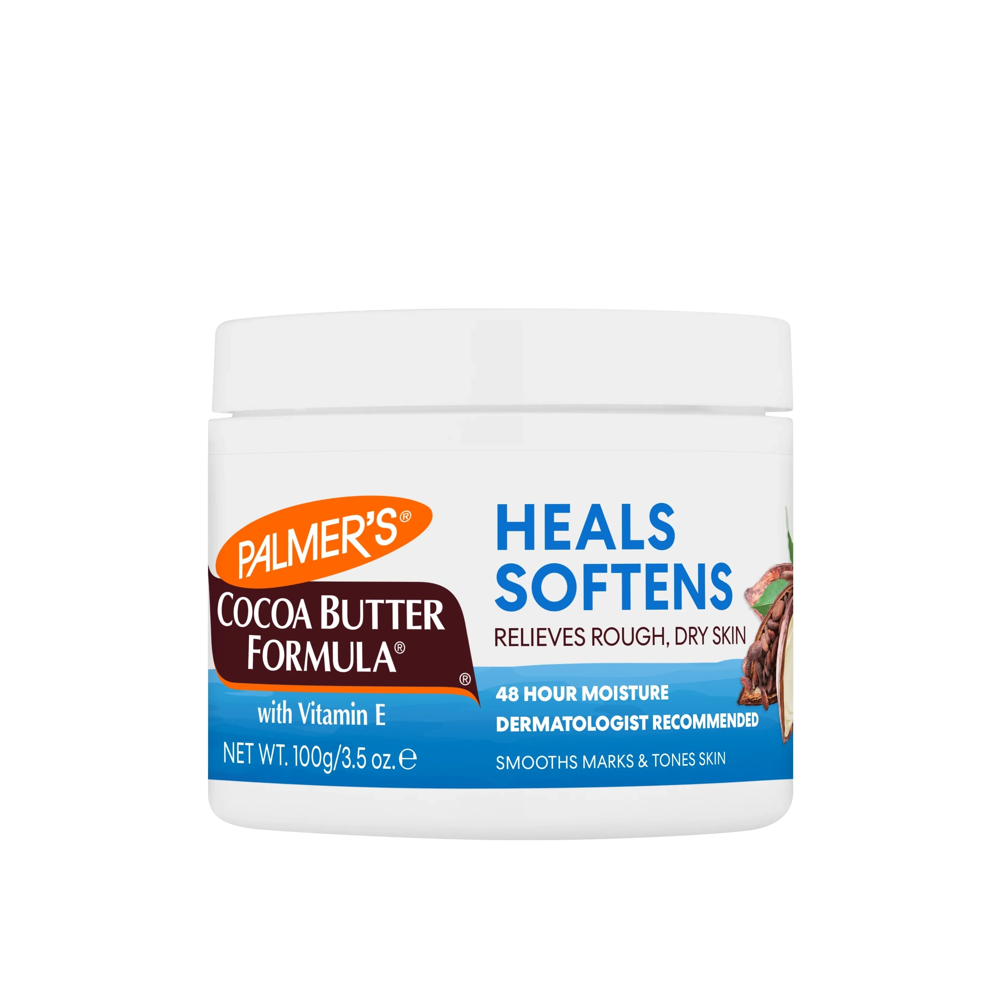 PALMER'S Cocoa Butter Heals & Softens Original Solid 100g بالمرز كريم زبدة الكاكاو المرطب والمعزز لنعومة البشرة