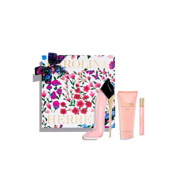 CAROLINA HERRERA Good Girl Blush Eau de Parfum Gift Set (80ml + 10ml + Body Lotion 100ml)  كارولينا هيريرا مجموعة هدايا للنساء