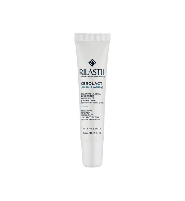 RILASTIL Xerolact Balasmo Labbra Repairing Lip Balm Emollient And Protective 15ml ريلاستيل مرطب شفاه يغذي و يقوي حاجز الشفاه 