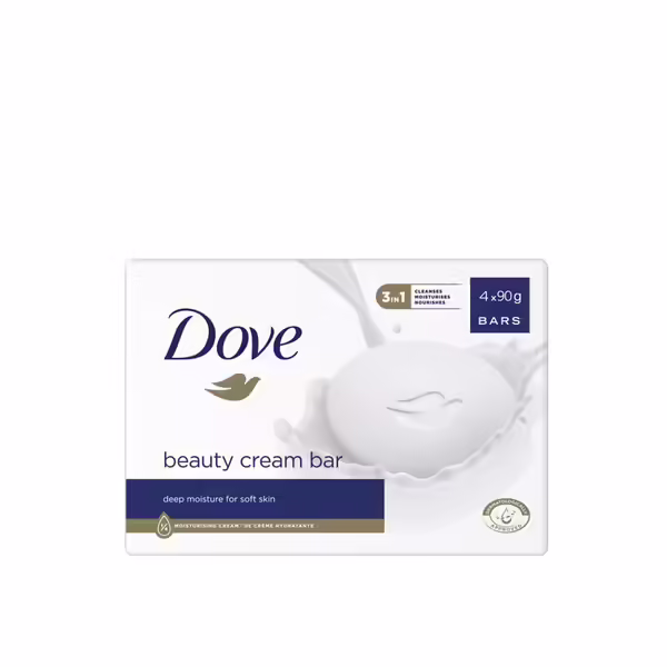 DOVE Beauty Cream Bar Deep Moisture For Soft Skin 90g دوف صابونة تنظف وترطب وتغذي البشرة بلطف