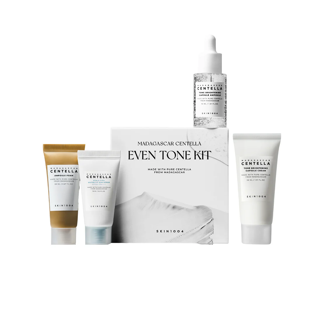 SKIN1004 Madagascar Centella Even Tone Kit سنتيلا مدغشقر مجموعة العناية بالبشرة