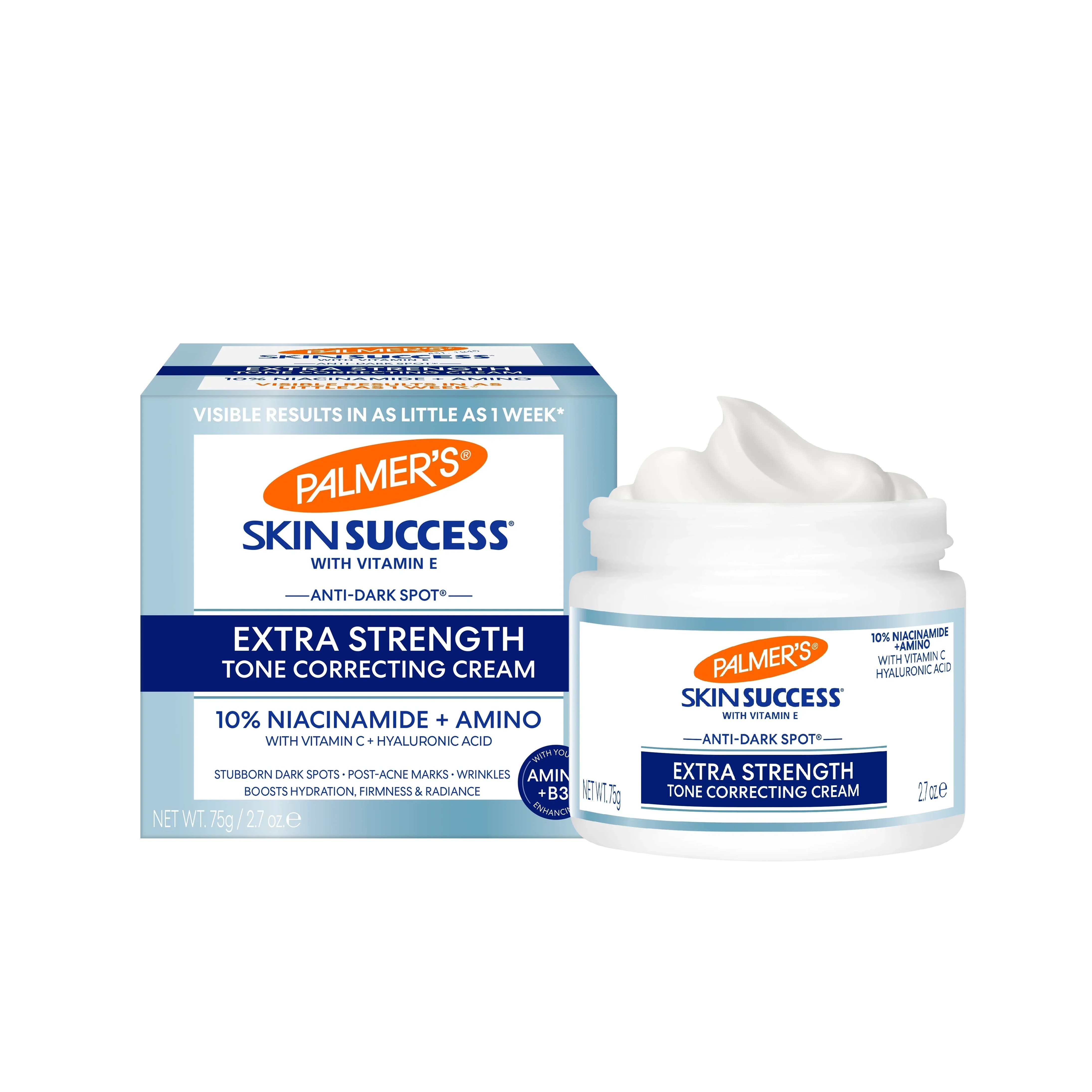 PALMER'S Skin Success Anti-Dark Spot Extra Strength Tone Correcting Cream 75g بالمرز كريم النياسيناميد المركز والمرطب يوحد لون البشرة ويكافح للبقع الداكنة