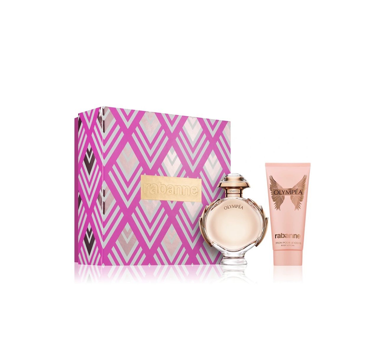 PACO RABANNE Olympéa Eau de Parfum Gift Set for women (80ml + Body Lotion 100ml) باكو روبان مجموعة هدايا للنساء