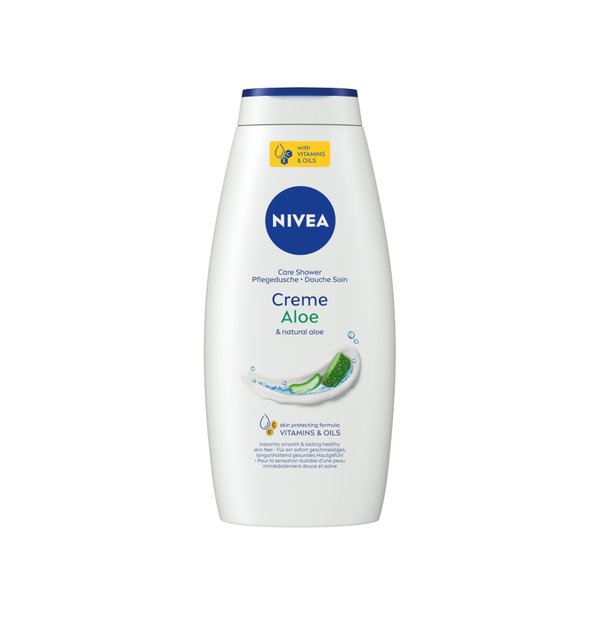 NIVEA Creme Aloe & Natural Aloe Shower Gel 650ml  نيفيا جل استحمام بالصبار ينظف ويرطب البشرة