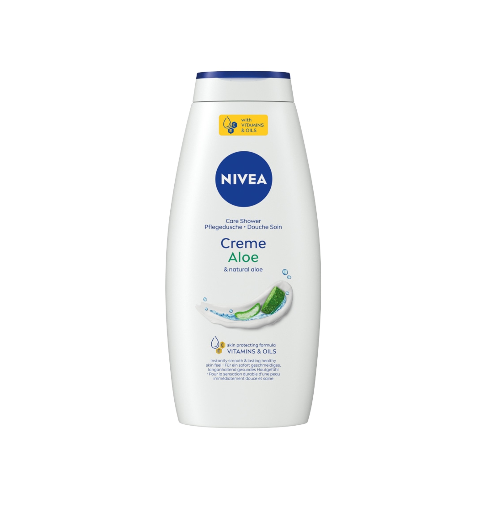 NIVEA Creme Aloe & Natural Aloe Shower Gel 650ml نيفيا جل استحمام بالصبار ينظف ويرطب البشرة