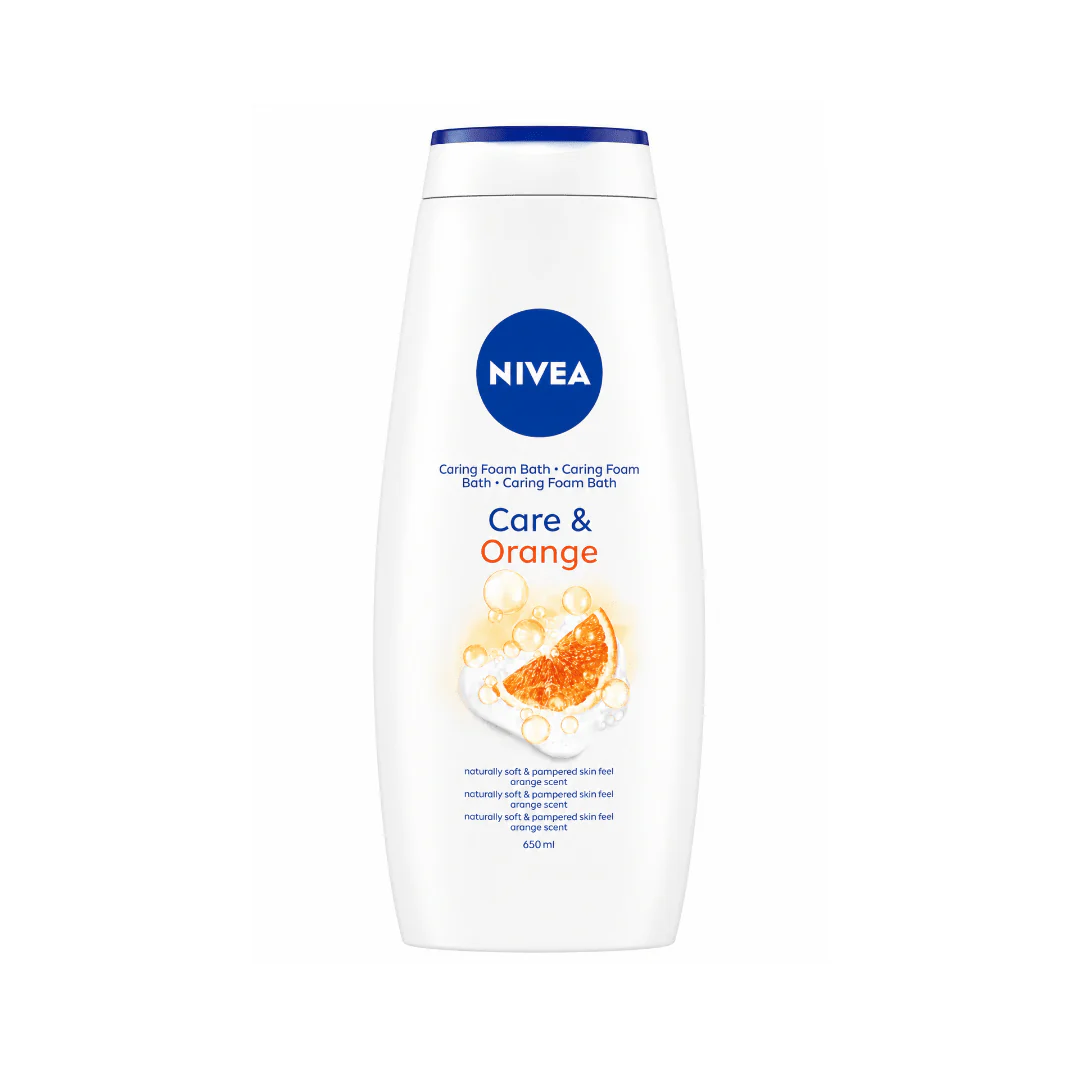 NIVEA Care & Orange Shower Gel 650ml نيفيا جل استحمام بالبرتقال يرطب وينعش البشرة