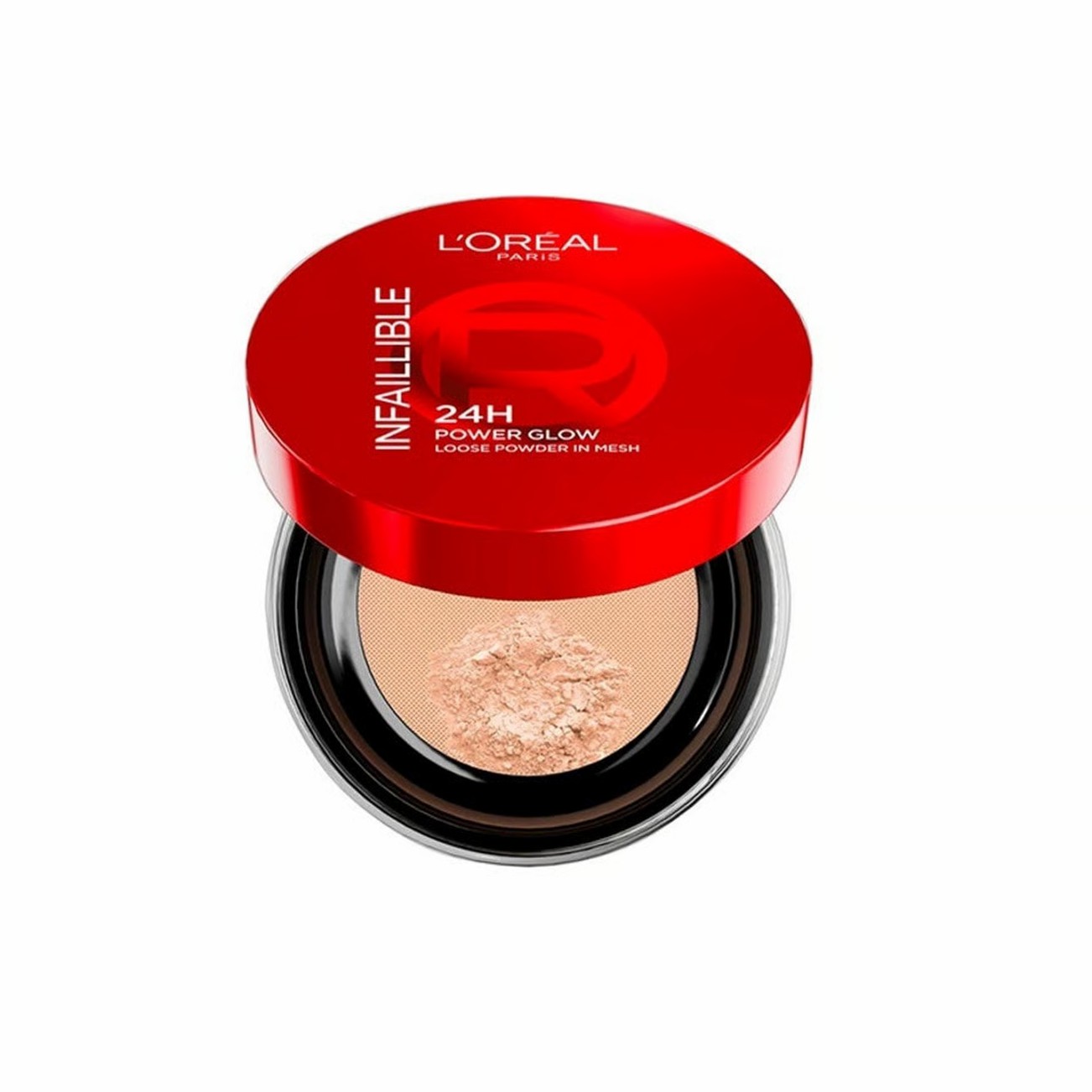 LOREAL Infallible 24h Power Glow Loose Powder In Mesh - Universal لوريال لوس باودر تمنح البشرة إشراقة ناعمة ولمسة نهائية مشرقة