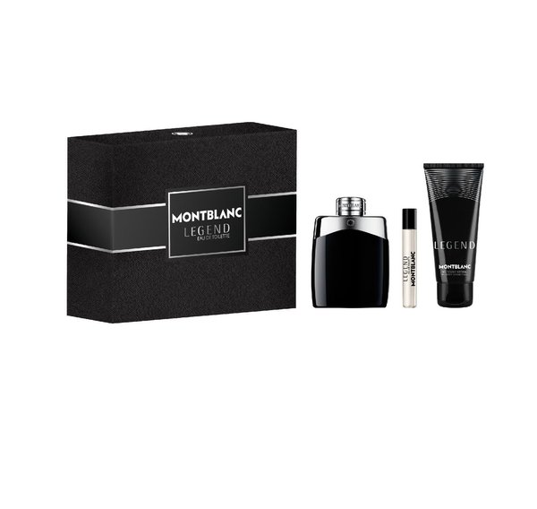 MONTBLANC Legend Eau De Toilette Gift Set 100ml+7.5ml+100ml  مونتبلانك بكج هدايا للرجال