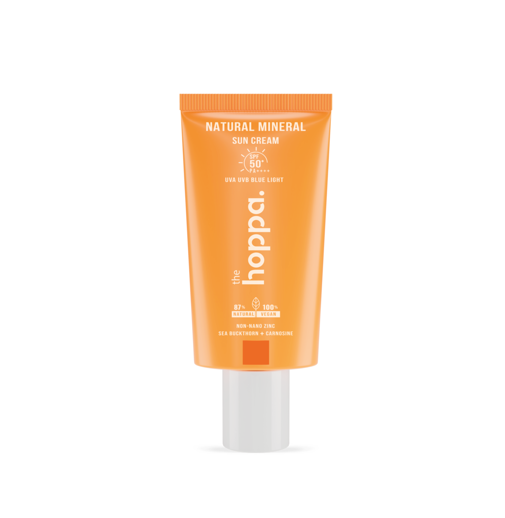 THE HOPPA Natural Mineral Sun Cream Spf50 ذا هوبا واقي شمس كريمي مرطب للبشرة