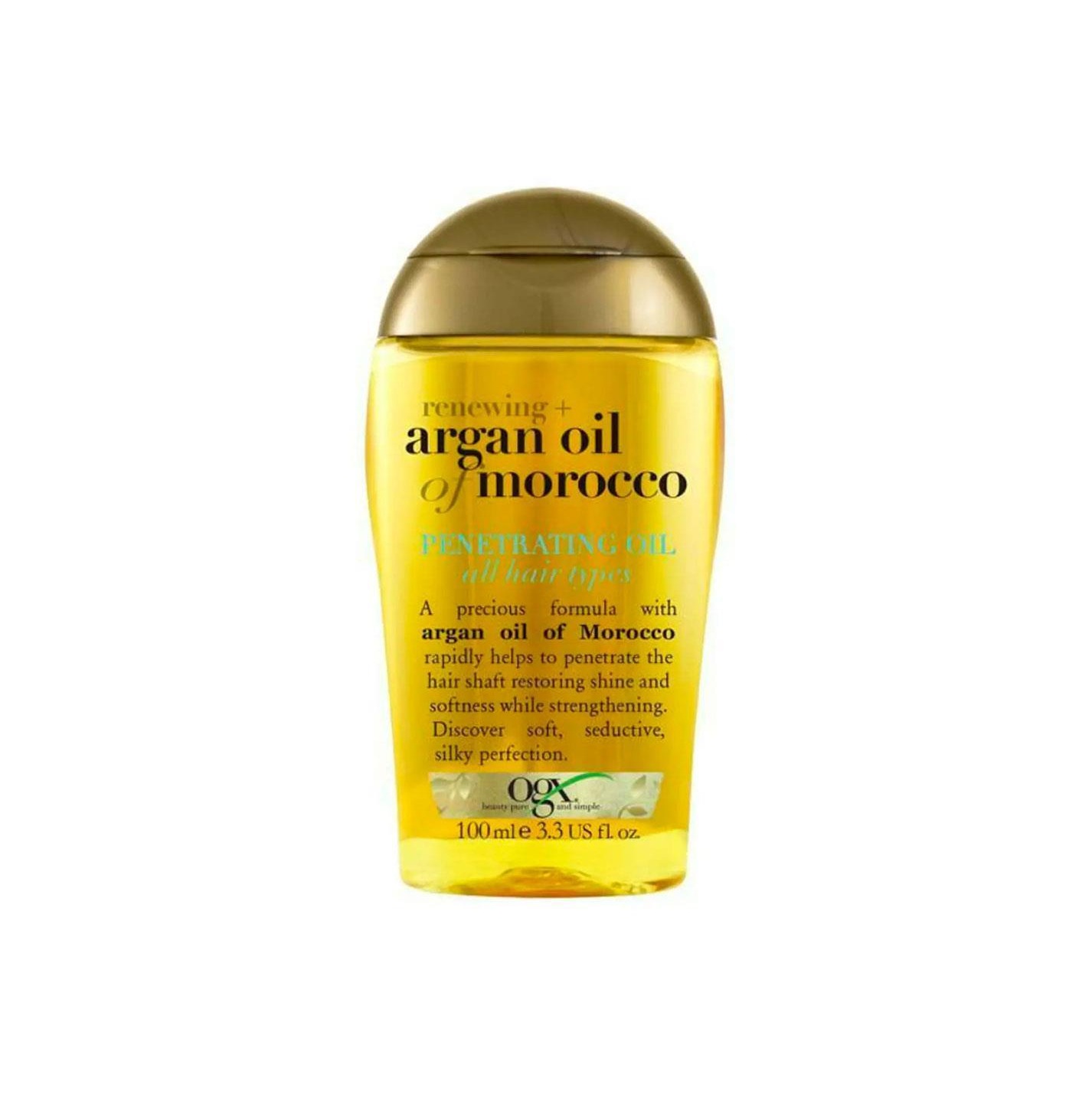 OGX Renewing + Argan Oil Of Morocco Extra Penetrating oil 100ml او جي اكس زيت مرطب و مغذي للشعر
