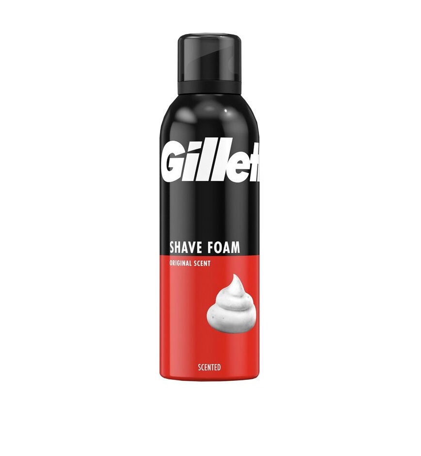 GILLETTE Shave Foam Original Scent 200ml جيليت جل حلاقة رغوي للرجال