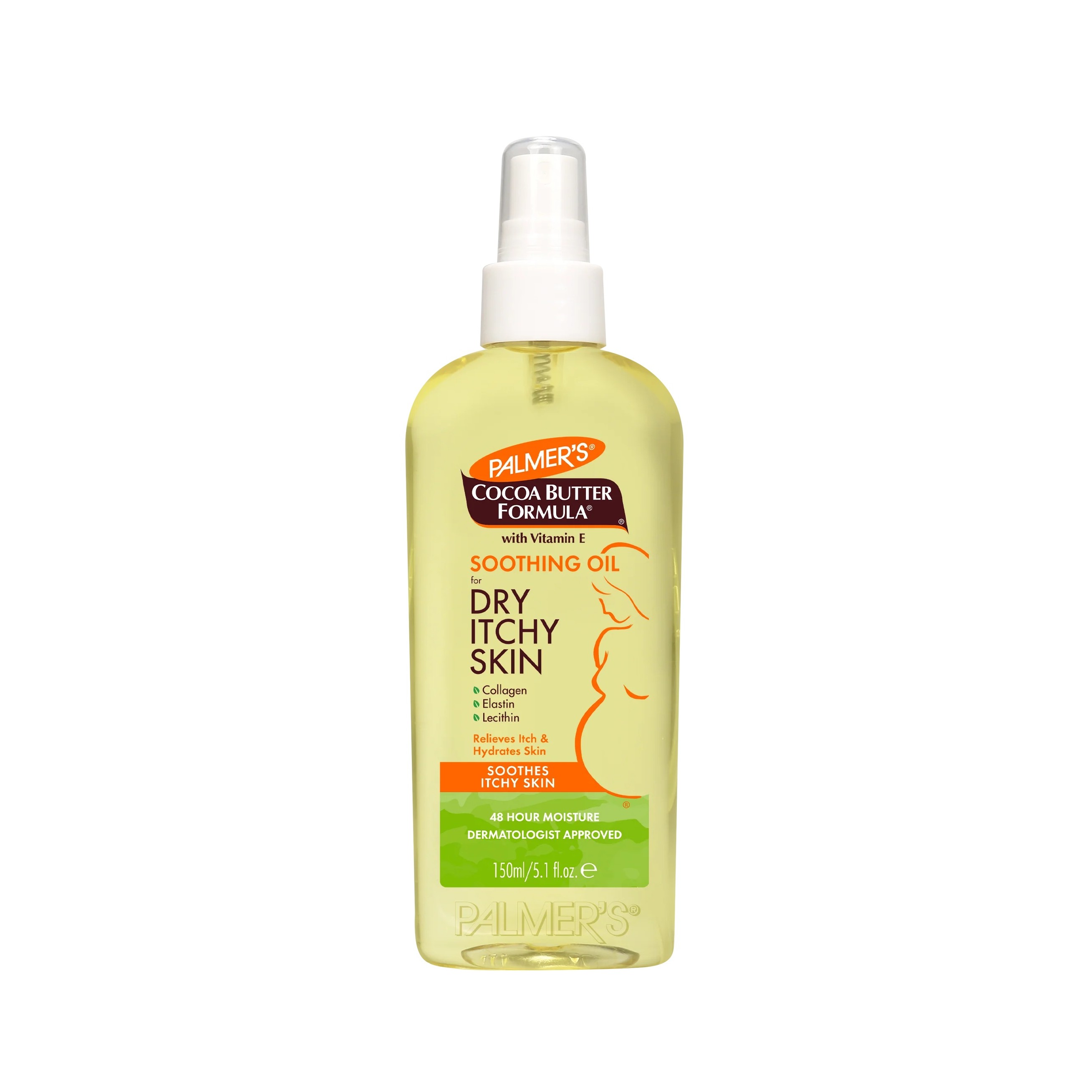 PALMER'S Soothing Oil for Dry, Itchy Skin 150ml  بالمرز زيت مرطب ومهدئ لبشرة الجسم المتهيجة والجافة اثناء فترة الحمل 