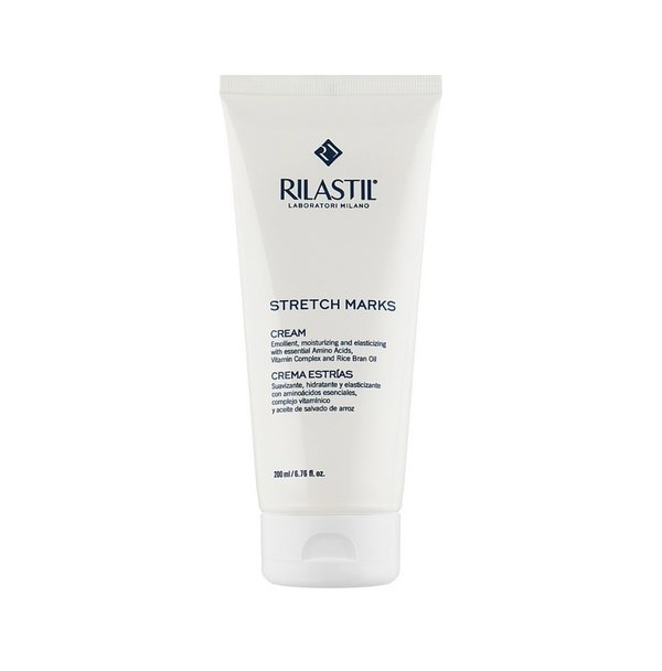 RILASTIL Stretch Marks Cream 200ml ريلاستل كريم مضاد لتمدد الجلد بعد الحمل, يعزز مرونة البشرة، ويرطبها