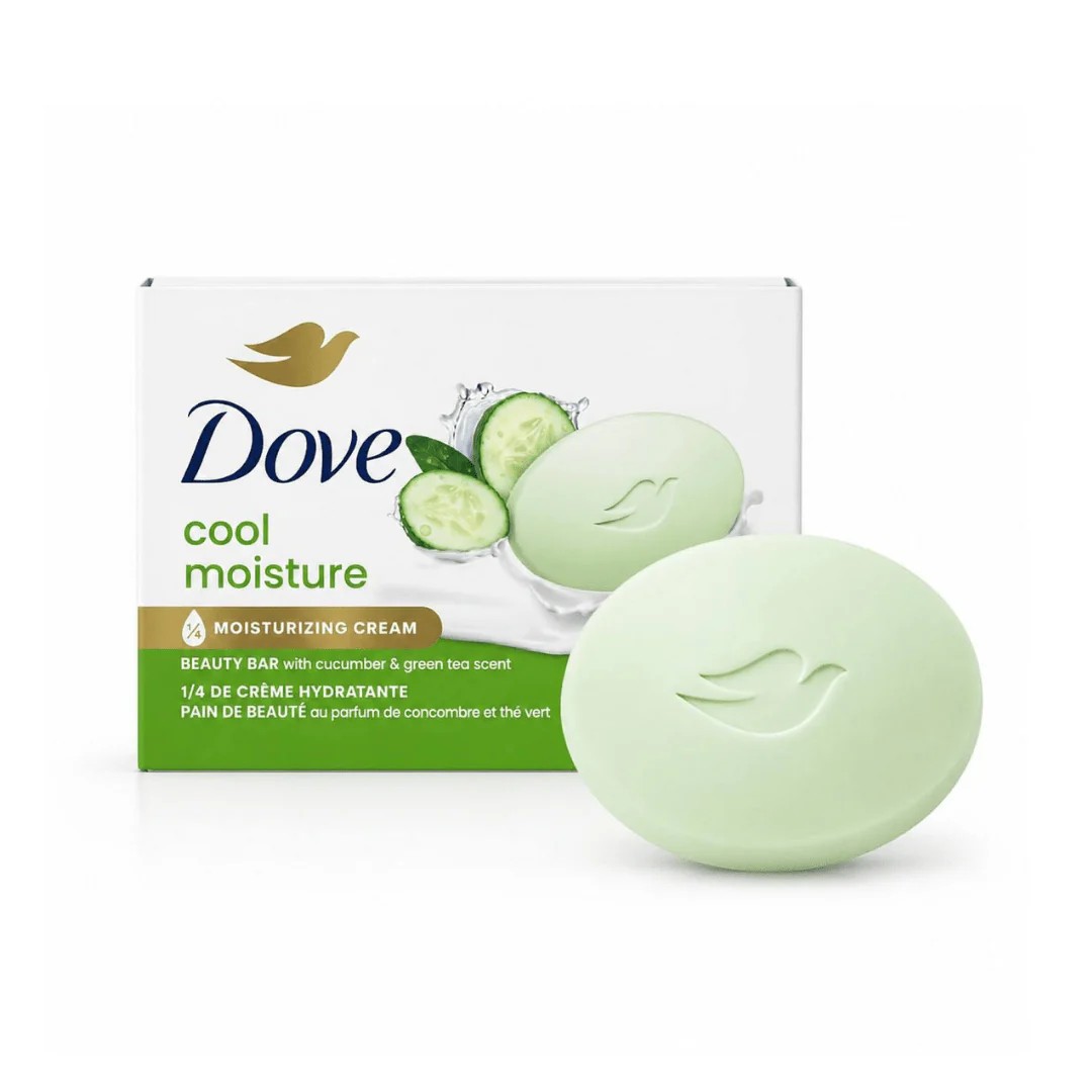 DOVE Cool Moisture Beaty Soap Bar دوف صابون يرطب وينظف البشرة بلطف